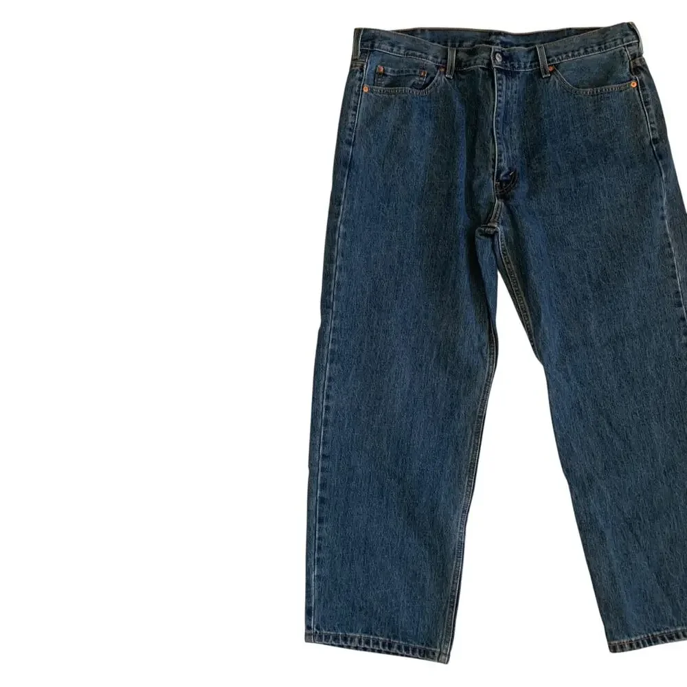 Levi's 550 Men's Size 44x30 Relaxed Fit Tapered Non-Stretch Denim Jeans